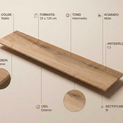 Un azulejo porcelánico Blaze Rob