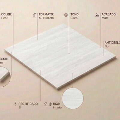 Azulejo porcelánico Fortune Pearl 60x60