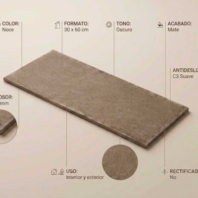 Un suelo porcelanico Pulse Antique Noce 30x6