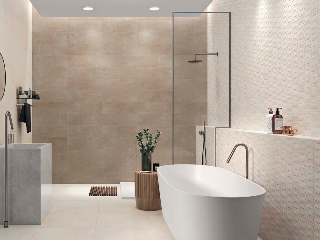 azulejos efecto cemento titanio beige