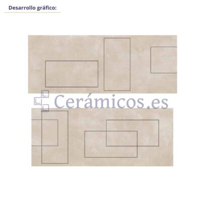 Suelo porcelánico Autore efecto cemento beige 60x120 cm C1 ARTENS