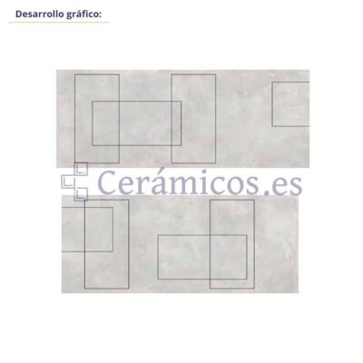 Suelo porcelánico Autore efecto cemento blanco 60x120 cm C3