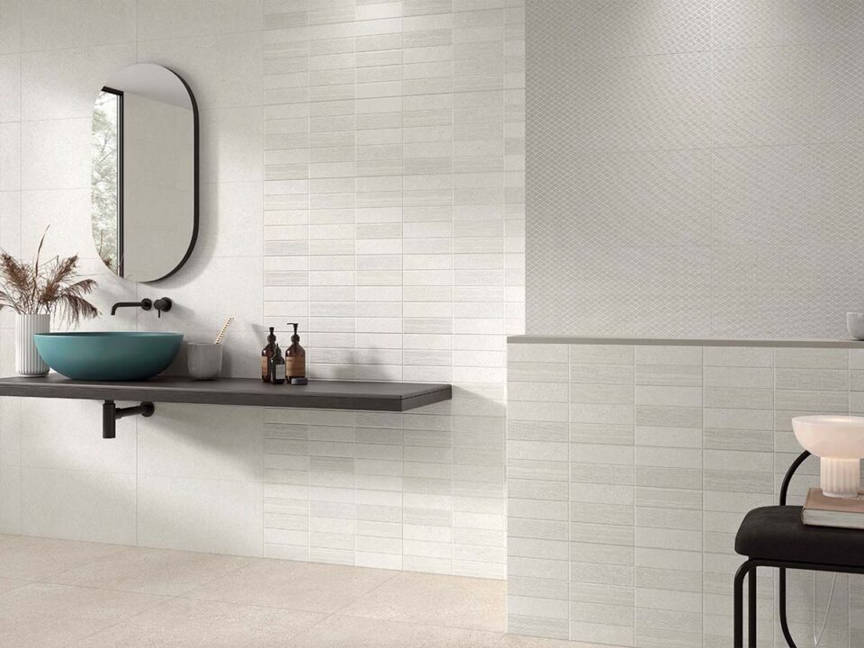 Porcelánico Homestone Pearl 100×100 cm MT Rect Inout