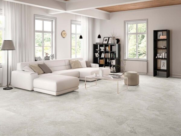 Porcelánico Rockstone Pearl 60x60 cm MT Rect Inout