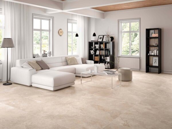 Porcelánico Rockstone Beige 100x100 cm MT Rect Inout