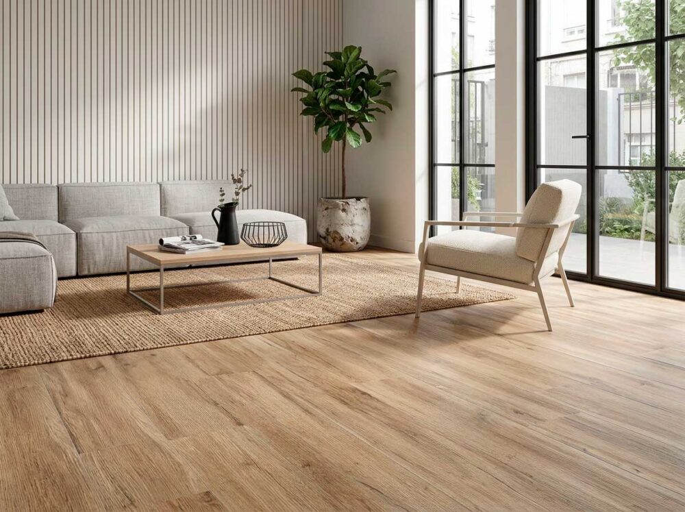 Porcelánico Blaze Roble 23×120 cm MT Rect Antid