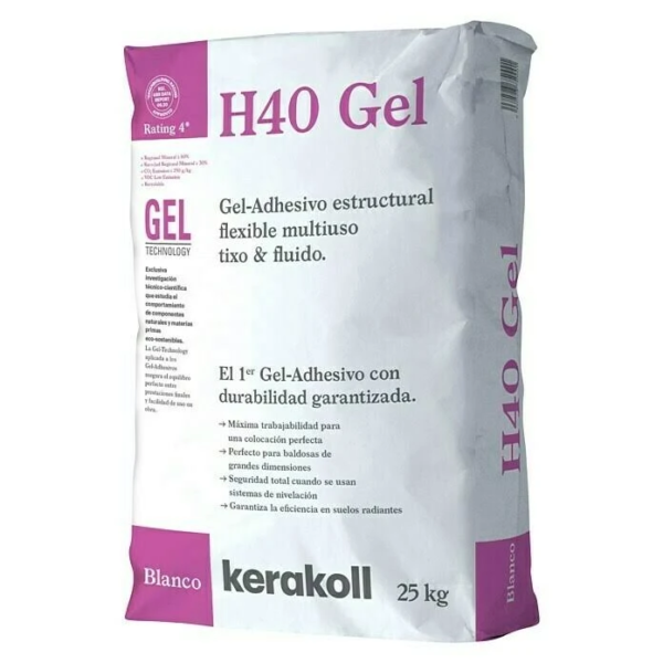 Gel adhesivo H40 de Kerakoll