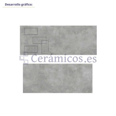 Suelo porcelánico Autore efecto cemento gris 60x60 cm C3