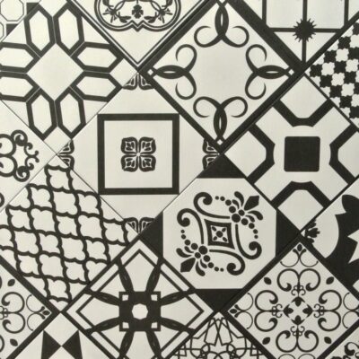 Azulejo Porcelánico imitación hidráulico Botticelli como suelo decorativo