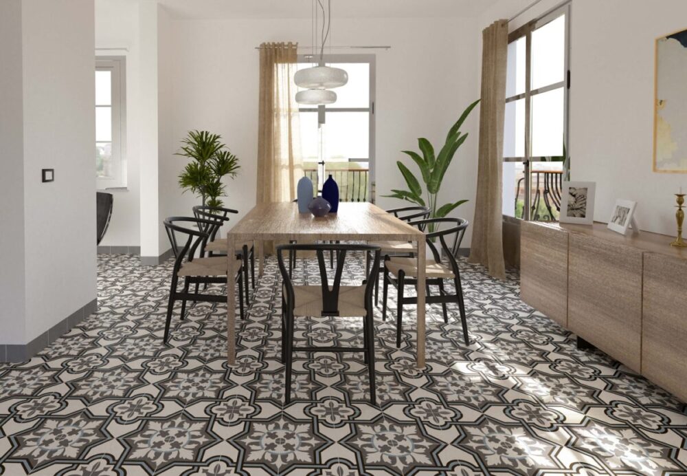 Porcelánico Cibeles Azul 22,5 x 22,5 cm MT