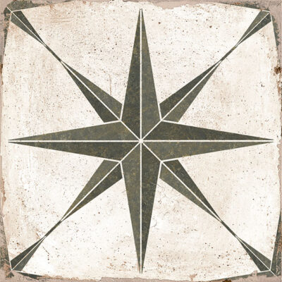 Azulejo Porcelánico Orion Verde Imitación Hidráulico