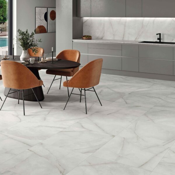 suelo efecto marmol Baltra Pearl 75x75 cm