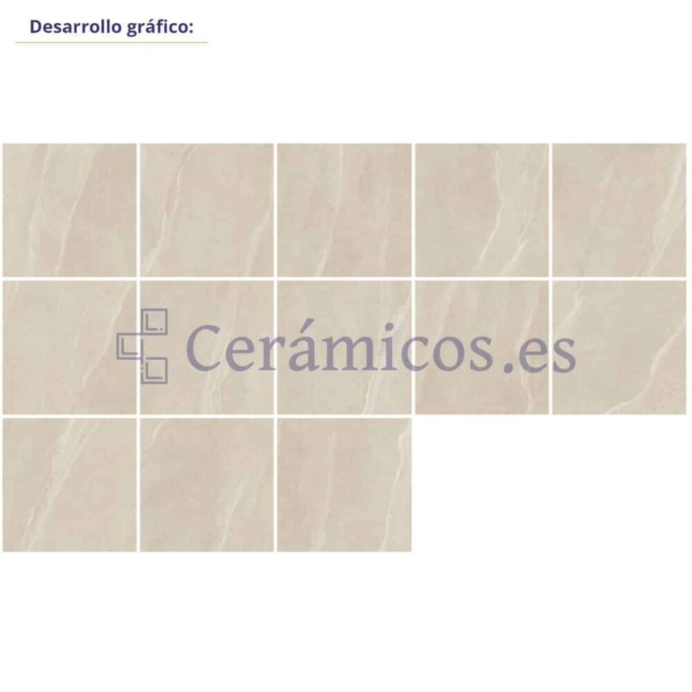 Porcelánico Austral Ivory 75×75 cm MT Rect