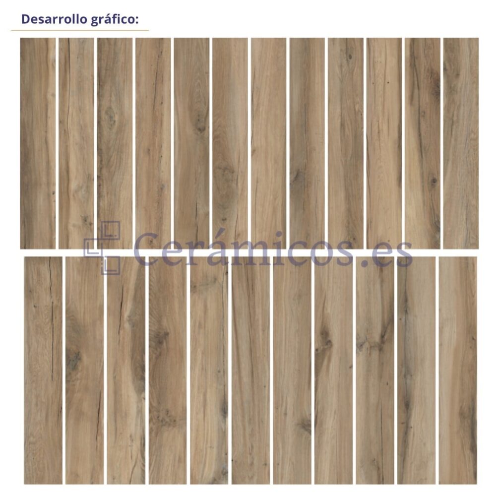 Porcelánico Blaze Nogal 15×90 cm MT