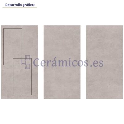 Suelo porcelánico Flix efecto cemento gris 60x120 cm C1 ARTENS