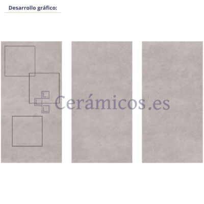 Suelo porcelánico Flix efecto cemento gris 60x120 cm C1 ARTENS