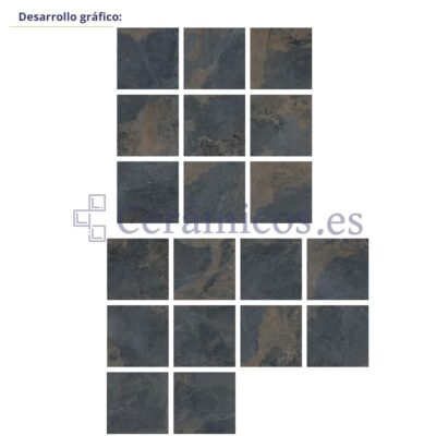 Suelo porcelánico Ulmo efecto piedra natural 59.5x60 cm C3 ARTENS