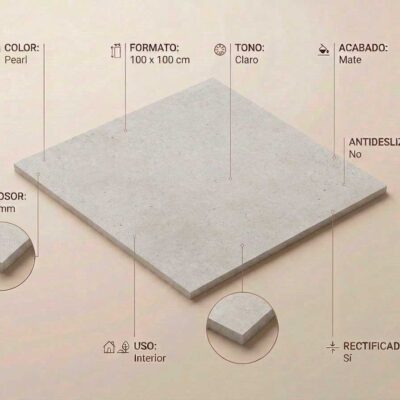 Porcelanico Bolton Pearl 100x