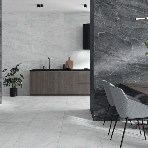 azulejos imitacion marmol para cocina Sublime White 60x120 cm