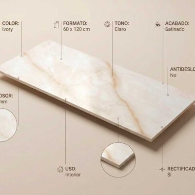 Azulejo porcelánico Baltra Ivory