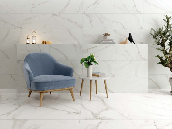 Porcelánico Lumiere White 60x60 cm MT Rect