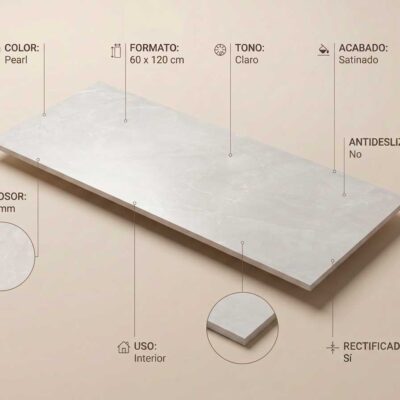 Baldosa porcelánica Milden Pearl de