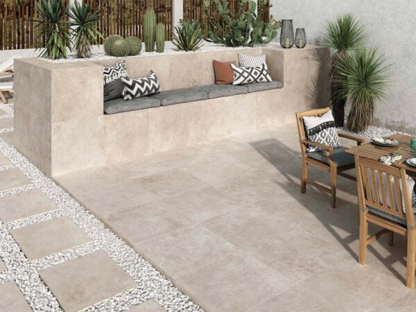 Porcelánico Plus Crassana Natural 60x60 cm MT 20 mm Rect Antid C3