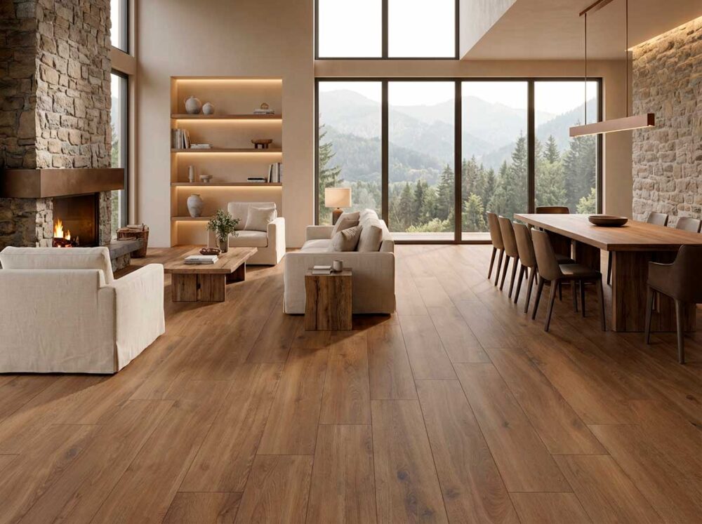 Porcelánico Volte Nogal 23×120 cm MT Rect