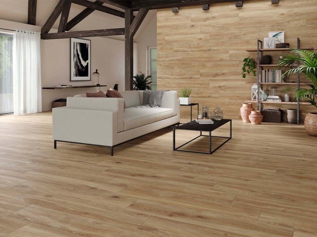 suelo porcelánico exterior imitación madera volte roble