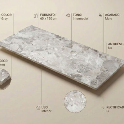 Un suelo porcelánico Larocca Grey de