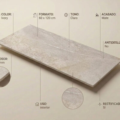 Suelo porcelánico Sakhir Ivory