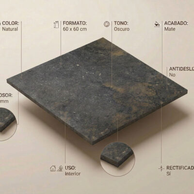 Baldosa porcelanica Strato Natural