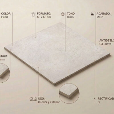 Azulejo porcelánico Crassana Pearl 60x