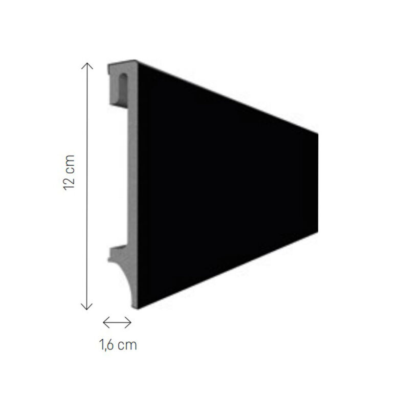 zocalo de pvc 506 Negro