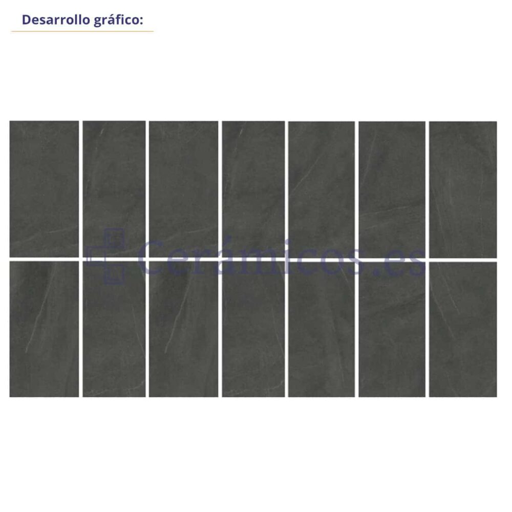 Porcelánico Bellevue Graphite 30×60 cm MT Inout