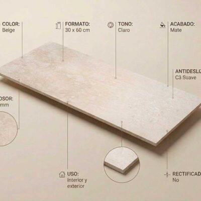 Un azulejo porcelánico Amstel