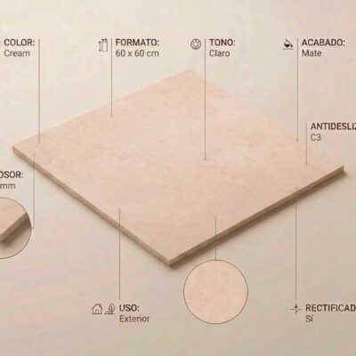 Gres porcelanico Balance Cream 60x