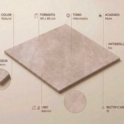 Baldosa porcelánica Nuances Natural 60x60