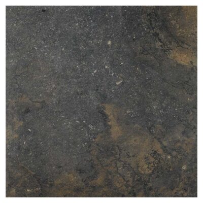 baldosa efecto piedra strato natural de formato cuadrado con acabado mate y una textura que reproduce las irregularidades y tonalidades de la piedra natural en tonos tierra y gris