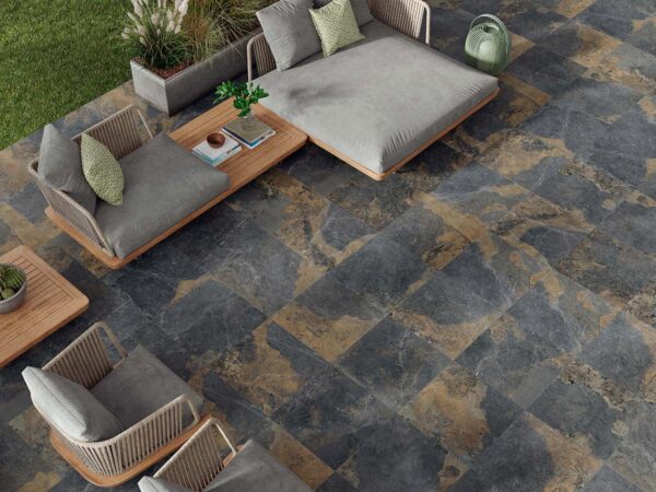 Porcelánico Plus Strato Natural 60x90 cm MT 20 mm Rect Antid C3