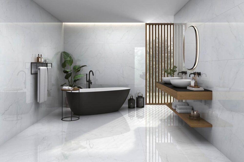 Porcelánico Caryn Bianco 60×120 cm PUL Rect