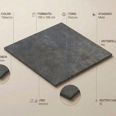 Un azulejo de suelo porcel