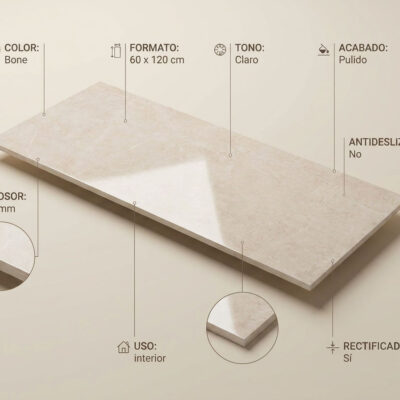 Porcelánico Tactile Bone