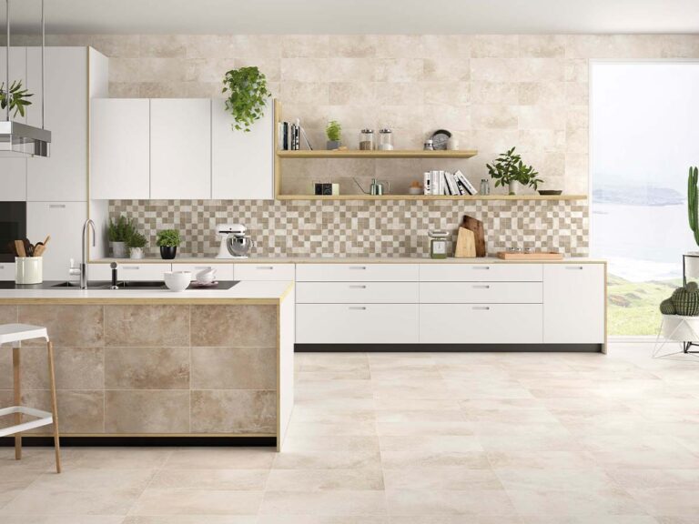 suelo porcelanico efecto cemento amstel beige