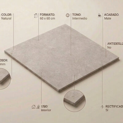 Suelo porcelánico Hardy Natural 60x60