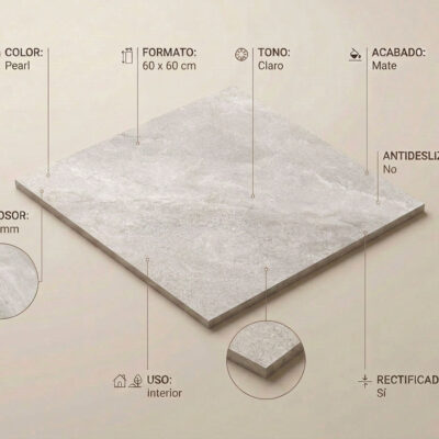 Un azulejo de suelo porcelánico