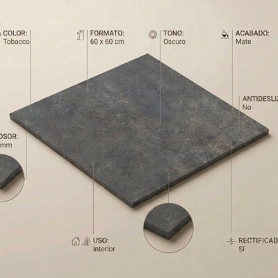 Suelo porcelánico Feroe Tobacco de
