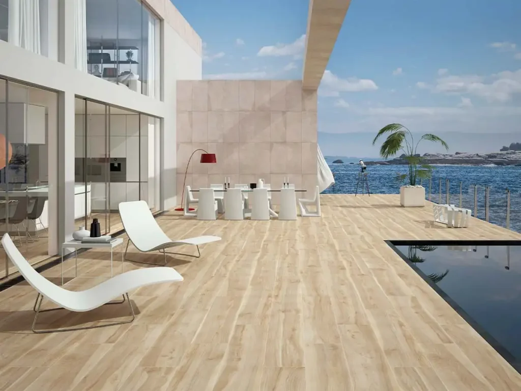 Porcelanico imitacion madera exterior