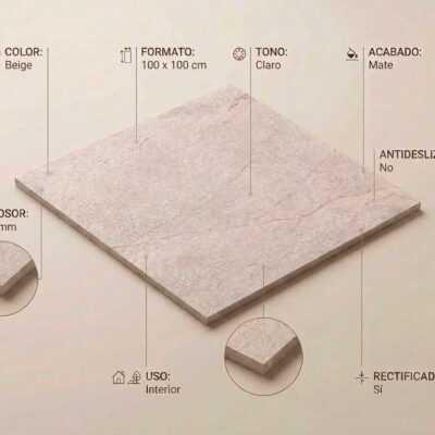 Baldosa porcelánica Sumum Beige