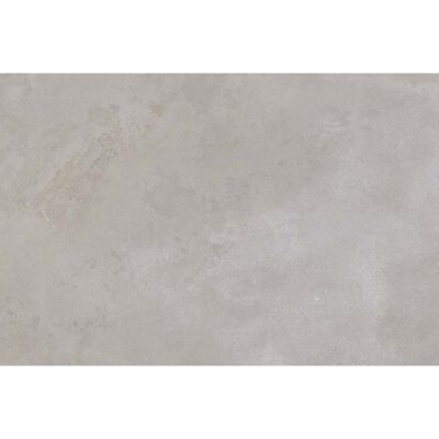 Baldosa porcelánica color cemento gris humo, acabado mate estilo industrial para pavimento y revestimiento.